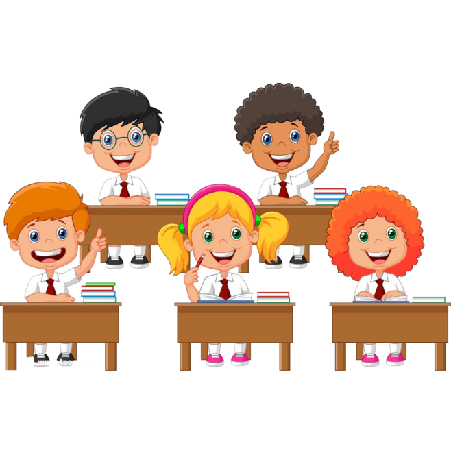 课堂上举手发言的学生,教师节免抠png透明素材